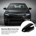 thumbnail image 3 of Black Rearview Mirror Cover, Rearview Mirror Cover Cap Scratch Protection Durability Weather Resistance Easy Install Wing Mirror Cap, 3 of 7