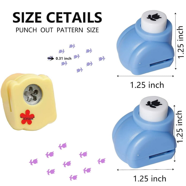 10PCS Craft Hole Punch Shapes Set Hole Puncher for Kids Crafting Projects