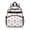 Pink Baseballs and, variant on Pink Baseball Game Snacks Pattern Backpack for School, Cute School Bag with Adjustable Shoulder Straps and Padded Back, 15.25"x11.5"x5.25"