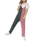 thumbnail image 1 of Odeerbi 5-14 Años Niñas Verano Mono Color Bloque Rayas Camisola Romper Primavera Casual Transpirable Cómodo Monos Correa Bib Pantalones Generales Traje de Juego, 1 of 8