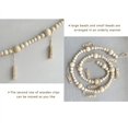 thumbnail image 5 of 3 Pieces Wall Hanging Photo Display Decor, Boho Wooden Beads Garland Collage Photo Frame with 7 Clips for , Office, 5 of 5