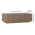 thumbnail image 5 of Evelyn&Zoe Reyes 48" Wide Rectangular Coffee Table, Antiqued Gray Oak, 5 of 7