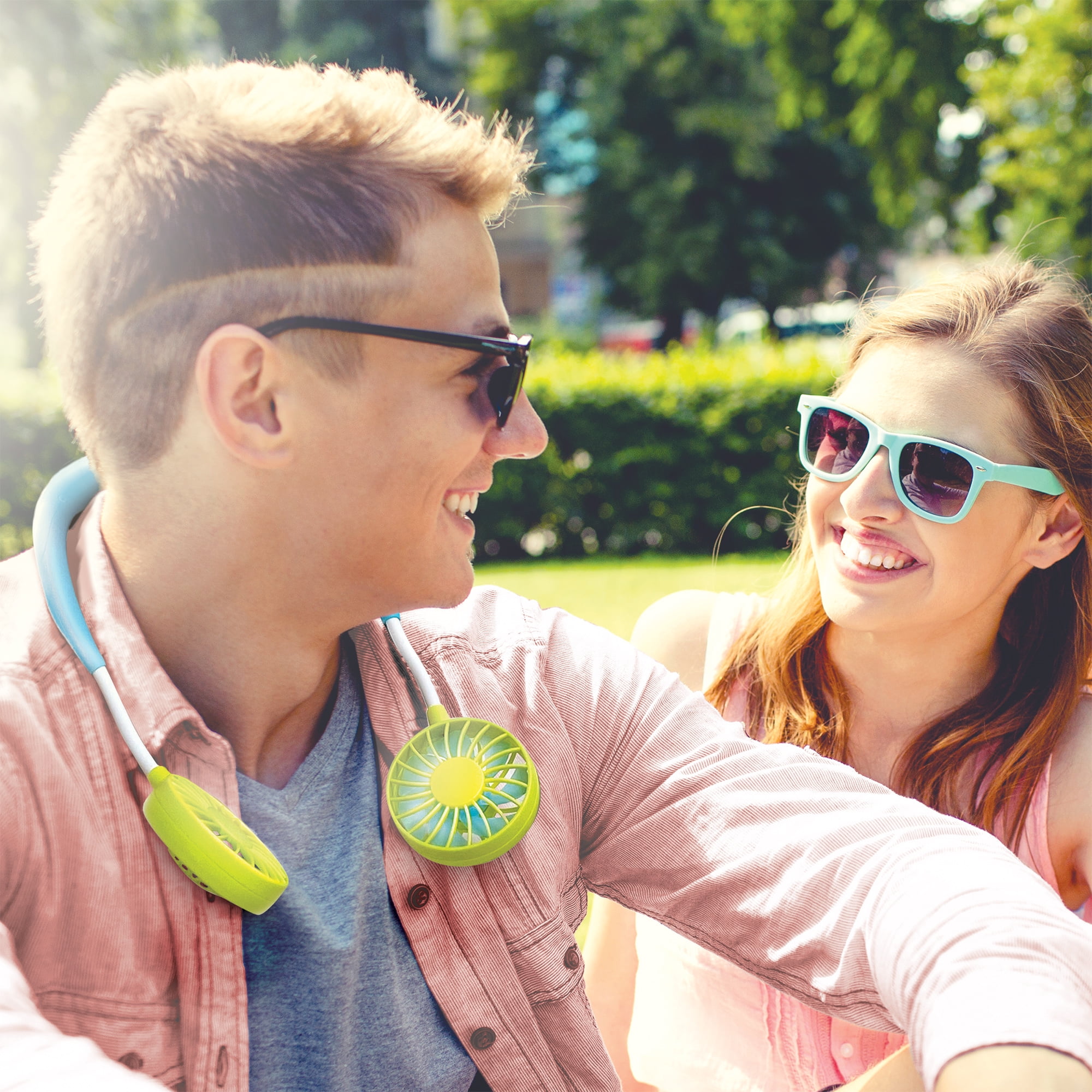 Banzai Wearable, Rechargeable and Personal Cool Fans with 3 Speeds and Sticker Included, Ages 14+ - Walmart.com Banzai Wearable, Rechargeable and Personal Cool Fans with 3 Speeds and Sticker Included, Ages 14+ - Walmart.com
