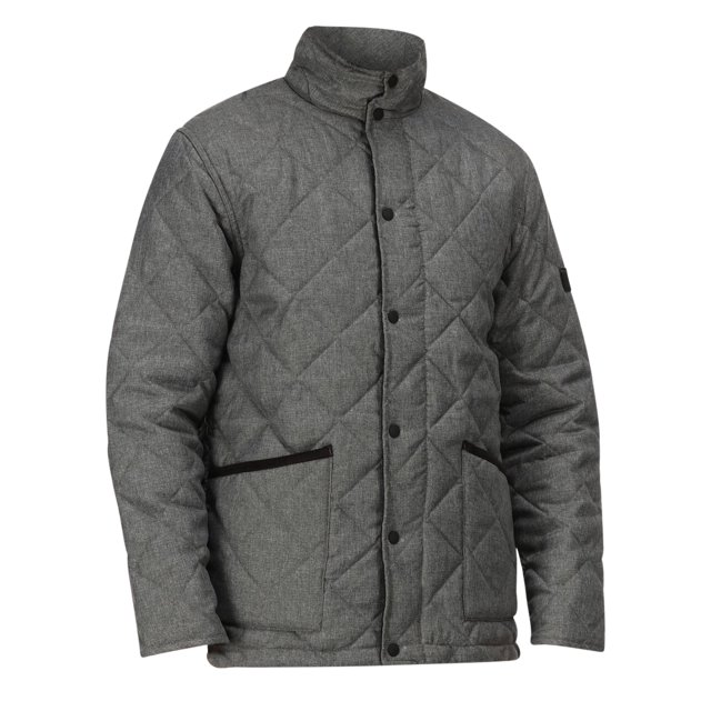 Regatta - Chaqueta Acolchada Londyn de Efecto Lana para Hombre (Gris Oscuro Jaspeada)