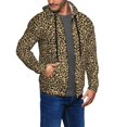 thumbnail image 3 of Zip Up Hoodies for Men - Leopard Print Long Sleeve Comfrt Men'S Fashion Hoodies & Sweatshirts, Jackets for Men Hoodies Pullover Clothing Clothes with Pouch, 3 of 5