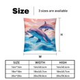 thumbnail image 5 of Dolphin Set of 2 Velvet Throw Pillow Covers Inserts for Bed Pillow, Decorative Pillows - 16x16 18x18 20x20 Inches with Unique Patterns for Various Occasions, 5 of 6
