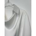 thumbnail image 3 of Blusa CORIRESHA elegante con cuello vuelto para mujer, blanco satinado, 3 of 5