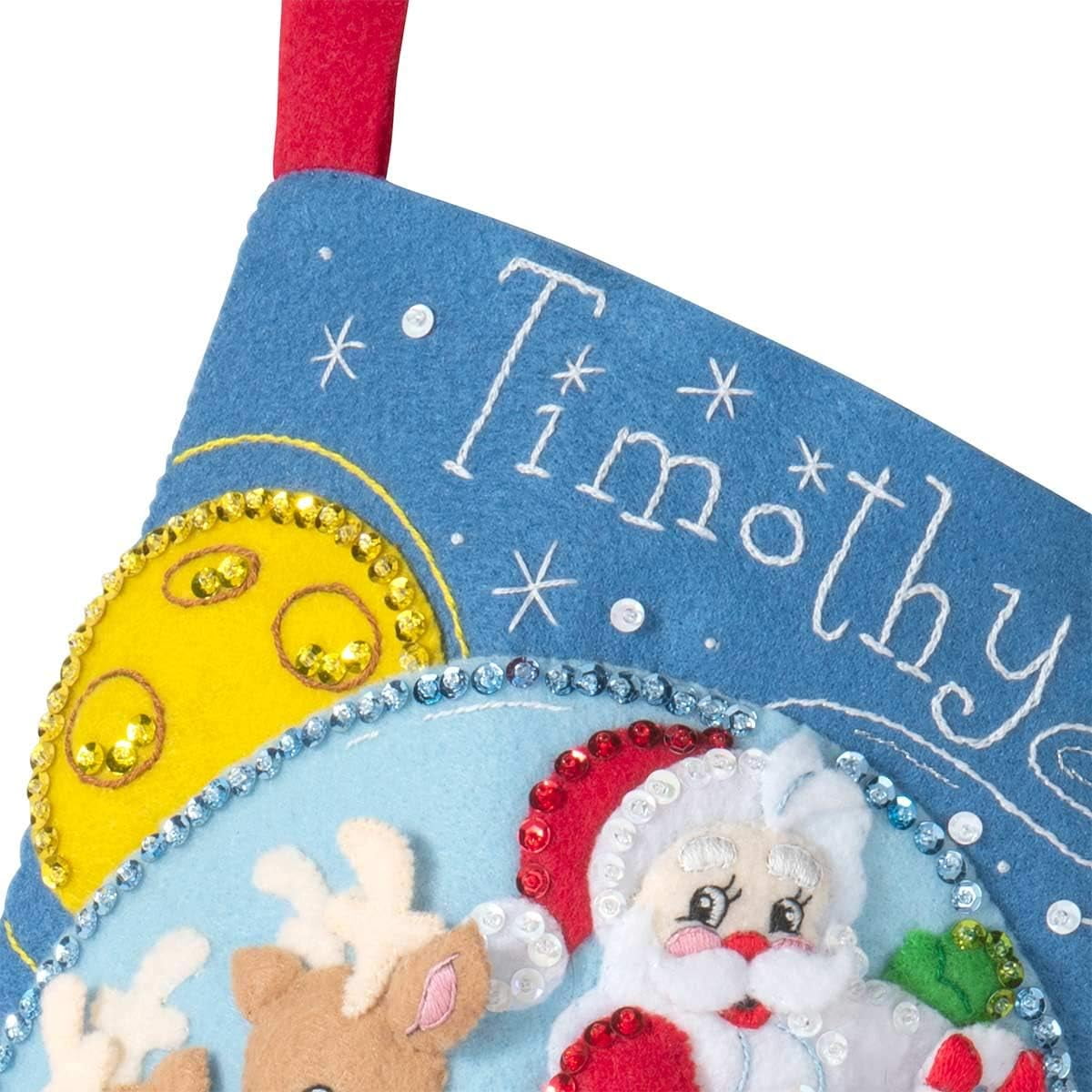 Shop Plaid Bucilla ® Seasonal - Felt - Stocking Kits - Vintage Christmas -  89457E - 89457E