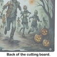 thumbnail image 3 of Zombies Spooky Halloween Glass Cutting Board Large 12 in x 15 in, 3 of 5