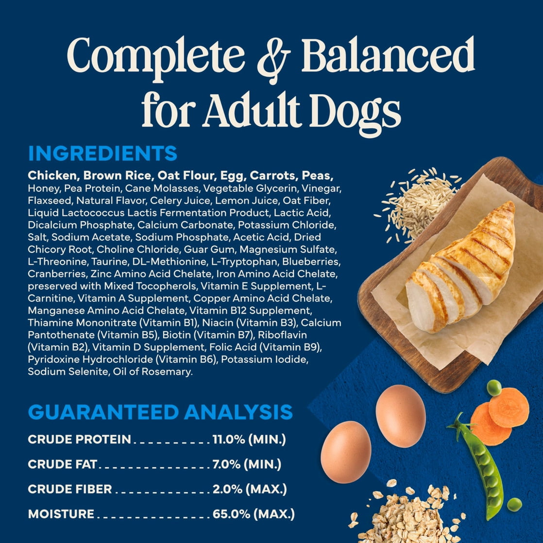 Blue Buffalo Love Made Fresh Dog Food, Refrigerated, Chicken Recipe, 1-lb Roll