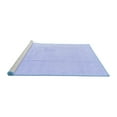 thumbnail image 2 of Ahgly Company Machine Washable Indoor Square Abstract Blue Modern Area Rugs, 7' Square, 2 of 4