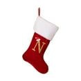 thumbnail image 3 of Steadline Christmas Letter Stockings Red Velvet Christmas Stocking with Embroidered Alphabet Letters for Fireplace Mantel Decoration Personalized Gift Giving and Festive Home Celebration, 3 of 4