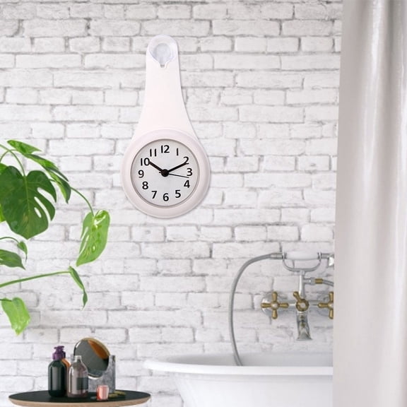 Wall Clock Waterproof Hanging Bathroom Kitchen Clock Home Decoration