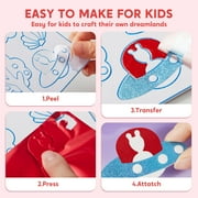 Joyfy Fashion Foil Art Kit for Kids, Mess Free Travel Toys with Foil Foam Stickers, Christmas Birthday Gift for Boys and Girls Ages 4 and Up