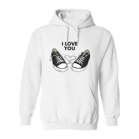 I Love You Design Hoodie Women -Image by Shutterstock, Female Medium