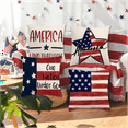 thumbnail image 6 of Independence Day Pillow Covers 18 x 18 Inch 4th of July American Flag Throw Pillow Case Memorial Day Patriotic Star America Freedom Decor Cushion Case for Home Couch Sofa Bed, 6 of 8
