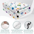 thumbnail image 4 of Full Quilt Set 78''x90'', Colorful Polka Dot Lightweight Summer Bedspread Coverlet Set with 2 Pillow Shams, Rainbow Point Vibrant Breathable All Season Quilt Bedding for Bedroom/Guest Room, 4 of 9