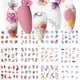 thumbnail image 1 of 12Pcs/Set Nail Stickers Manicure Stencil Stickers Nail Art Stickers Adhesive Foils DIY Decoration, 1 of 4