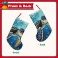 thumbnail image 2 of Sikiie Watercolor Turtle Christmas Stockings,18 Inches Christmas Stockings Xmas Hanging Stockings for Family Christmas Decorations & Gifts, 2 of 7