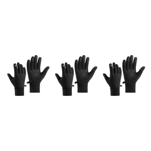 Guantes de invierno Yuarrent con hebilla de conexión táctil Negro M Type1 NO1