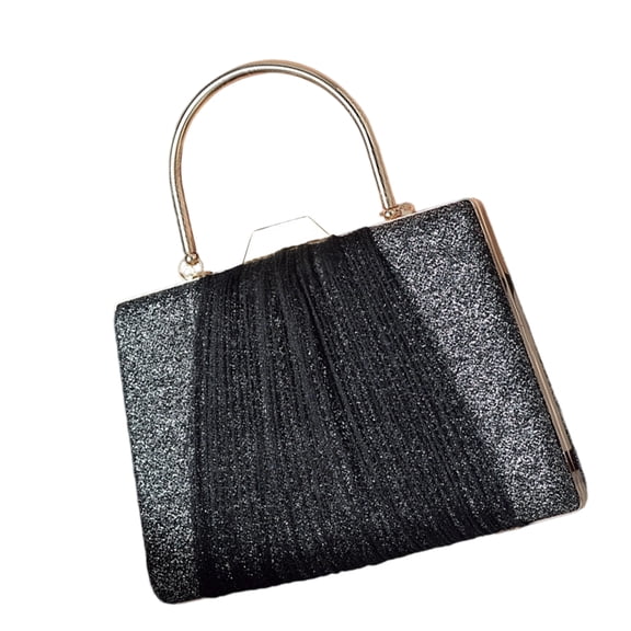 Fashionable Metallic Evening Bag With Hardware Lightweight Yet Capacious Essential Organizers