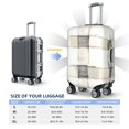thumbnail image 2 of Multi-Size Suitcase Protective Cover Full Range Double Stitching Invisible Zipper For Travel Business Ivory Checked Hand-Drawn Sketch_3 Medium, 2 of 8