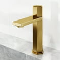 thumbnail image 3 of VIGO Nova Single Handle Single-Hole Bathroom Faucet in Matte Brushed Gold, 3 of 14