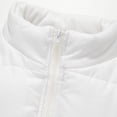 thumbnail image 5 of Wutalume Men's Casual Solid Color Stand-Up Collar Cotton-Padded Jacket, Sleeveless Light and Warm Cotton-Padded Vest, Versatile for Layering,White XL, 5 of 7