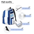 thumbnail image 5 of Casual Canvas Backpack Without Interlayer Large Capacity Stick Bag Design For Outdoor Shopping Office Outdoor Sports Deepskyblue Stripe_2 Medium, 5 of 7