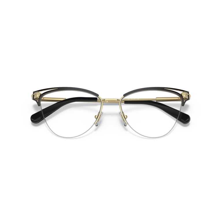 Versace VE 1280 Metal Womens Cat-Eye Eyeglasses Gold/Black  display picture 2