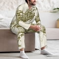 thumbnail image 7 of Sikiie Chickens Mens Pajama Set, Soft Warm Long Sleeve Sleepwear, Cozy Button-Down Pjs for Men-Large, 7 of 7