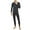Dark Gray%GC%, variant on CONZONE Thermal Underwear for Men Casual Men's Thermal Underwear Sets Solid Color Base Layer Tops Pants 2Pcs Outfit Set for Men Warm Winter Thermal Bottom Outfits