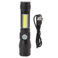 thumbnail image 2 of Flashlight,  Easy To Carry Wear Resistance IPX6 Waterproof Small Size Aluminum Alloy 7 Modes USB  Flashlight with Clip for Camping, 2 of 8