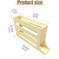 thumbnail image 2 of 4 Tiers Egg Holder for Fridge Auto Rolling Fridge Egg Organizer Space-Saving Egg Dispenser Holder Large Capacity Eggs Dispenser Storage for Refrigerator Kichen Cabinet (Clear, 1pcs), 2 of 5