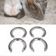 thumbnail image 5 of 4pcs Horseshoes Aluminum Alloy Light Weight Reliable Practical Horse Riding Accessory for Racecourse Farm No. 5, 5 of 5