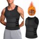 thumbnail image 1 of Chaleco deportivo de neopreno moldeador de cuerpo con doble cinturón para hombre, talla europea y americana, 1 of 5