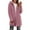 Pink, variant on Jalioing Women's Fuzzy Cardigan Fall Winter Long Sleeve Hooded Fleece Coat Thermal Open Front Cardigan Outerwear