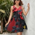 thumbnail image 3 of Yellow Butterfly Romantic Rose Grey And Red Dress Fashion Beach Long Dresses Female Party Printed Sundress, 3 of 7