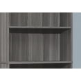 thumbnail image 3 of Monarch Specialties Bookshelf, Bookcase, 6 Tier, 72"h, Office, Bedroom, Laminate, Grey, Transitional, 3 of 5