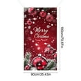 thumbnail image 3 of Sahpxhe Christmas Decorative Door Cover with Christmas Balls Printing, Beautiful Durable Xmas Door Hanging Covers for Xams Festival Party Decorations 35.43x70.87 Inch Multicolor, 3 of 6