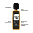 thumbnail image 3 of Sound Level Meter DB Noise Meter 30-130dB Decibelimeter Sonometer Noise Measurement Decibel Meter ,Accurate Measurement, 3 of 6