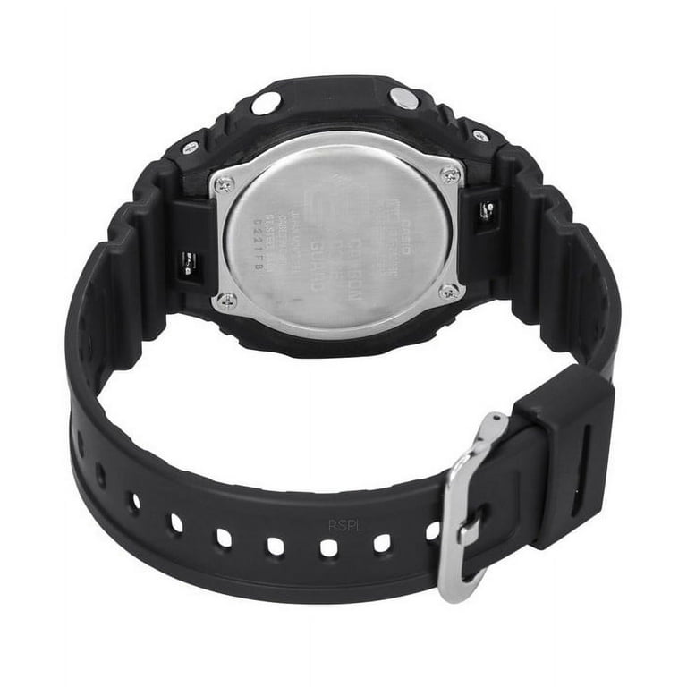Men\'s Digital Analog Casio Dial Watch Quartz GA-2100RC-1A Black G-Shock Resin 200M Strap