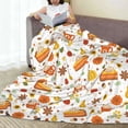 thumbnail image 6 of Bingfone Autumn Print Flannel Fleece Blanket Throw Blanket for Bed,Sofa,Couch,Travel,Camping(80"x60" ), 6 of 8