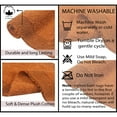 thumbnail image 6 of Home Weavers Luxury Collection 100% Cotton Reversible Bathroom Rug Set Machine Washable Bathroom Rug-17"x24", Bathroom Rug- 24"x40", Terracotta Color 2 Piece Bath Rug set, 6 of 7