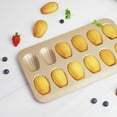 thumbnail image 5 of 3 Packs Nonstick Pan for Baking 12 Cakes Heavy Duty Carbon Steel Madeleine Mold Cookie Sheet Dishwasher Safe French Madeleine Cake Pan 23x40cm, 5 of 6