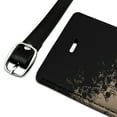 thumbnail image 2 of Hundreds of Spiders Arachnophobia Rectangle Leather Luggage Card Suitcase Carry-On ID Tag, 2 of 5