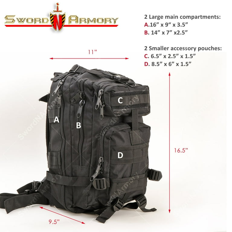 Walmart tactical backpack top