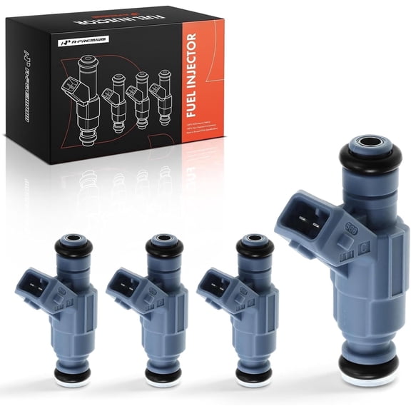 A-Premium Fuel Injectors Compatible with Audi A4 2002-2006, A4 Quattro 2001-2005 & Volkswagen Passat 2000-2005 L4 1.8L, Gas, Set of 4, Replace# 280156070, 0280156070