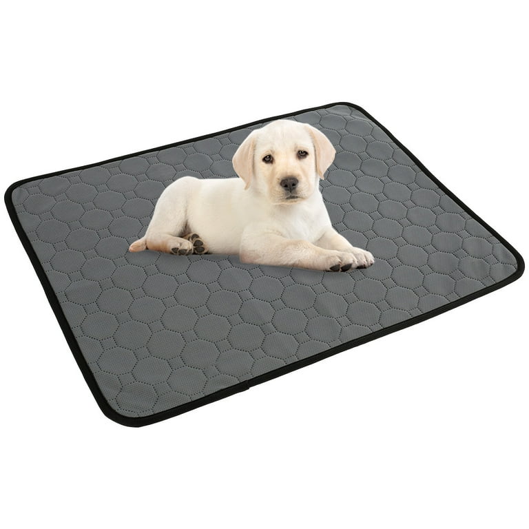 HOTBEST Washable Dog Pee Pad,Washable Puppy Training Pad Pet Mat for  Dogs,Cats Re-usable Dog Pee Pad, Absorbent and Odour Controlling (M  18×24in) 