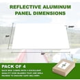 thumbnail image 4 of justsignframes Reflective Aluminum Metal Sign Blank - 24 x 30 White (4 Pack), 4 of 4